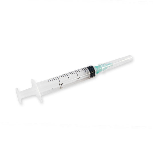 spuit-naald combinatie, naald: 21G (0,8 x 16mm), spuit: 2ml (3-delig), 100 stuks | Dispovet®