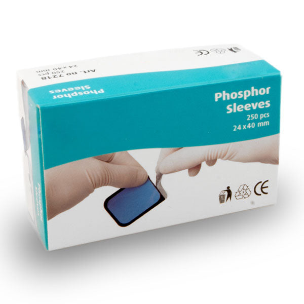 Fosfor hoesjes (voor plaatje 24 x 40mm, maat 1) 250 stuks | InnovetDirect
