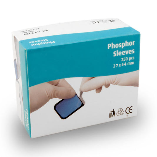 Fosfor hoesjes (voor plaatje 27 x 54mm, maat 3) 250 stuks | InnovetDirect