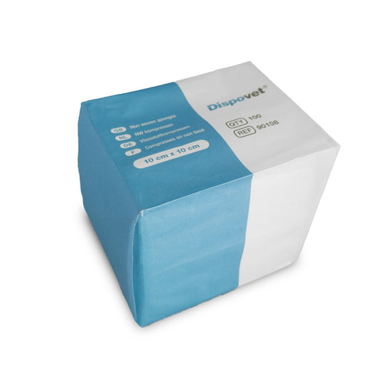 NW kompressen (10cm x 10cm) 100 stuk | Dispovet®